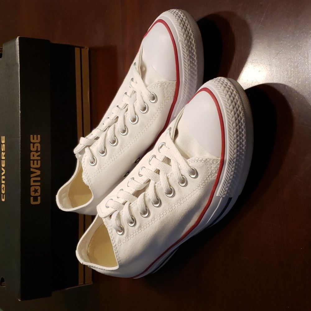 Men's Converse All Star Ox Optical White - Picture 2 of 9